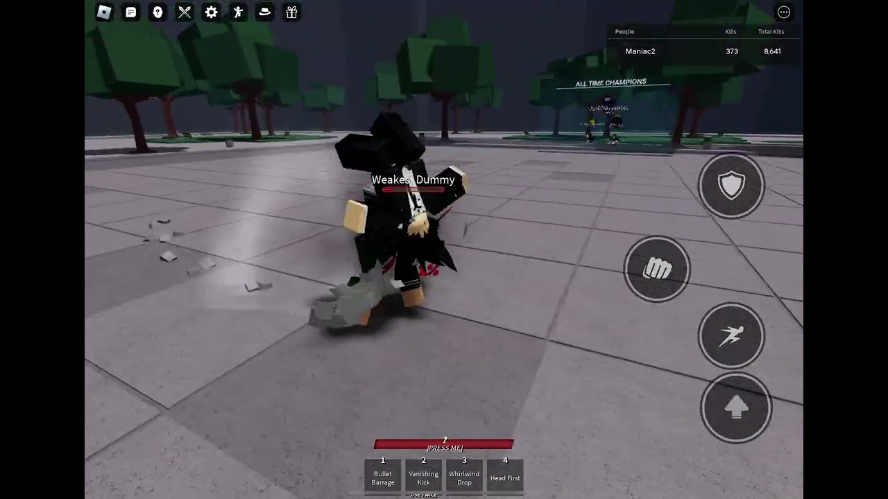 Showcasing the new martail artist move| doing a combo