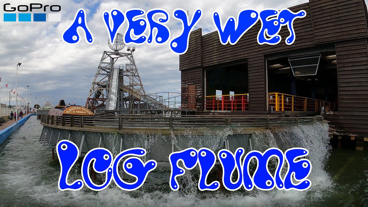 Great Yarmouth Pleasure Beach Log Flume Off Ride Shots 30th May 2022