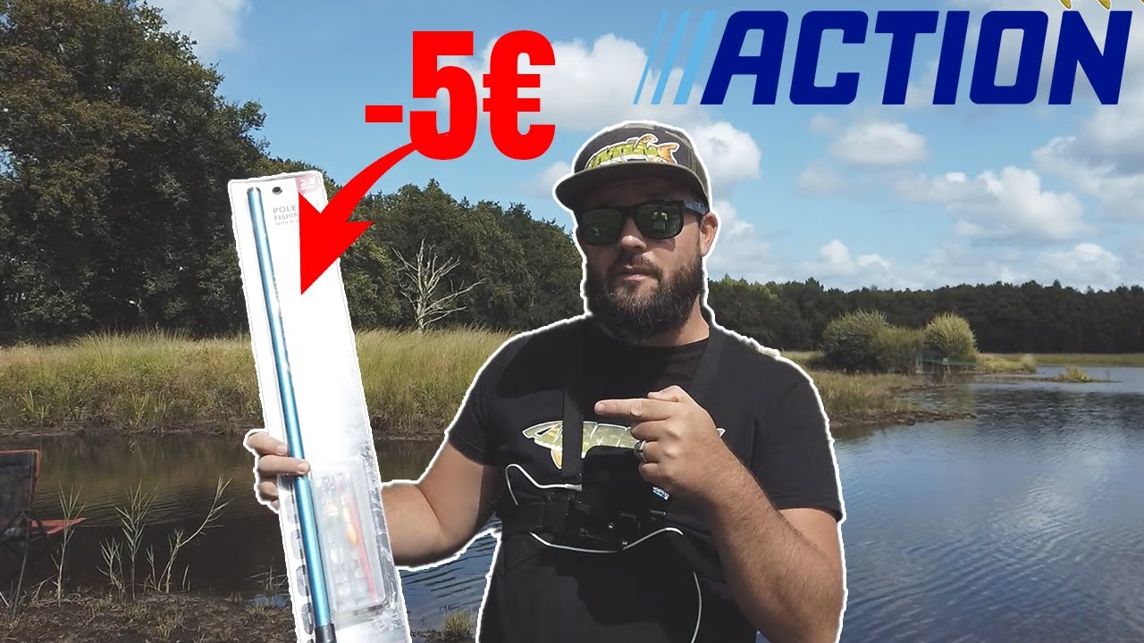 PÊCHER avec une CANNE au BOUCHON à MOINS DE 5€ !!! Feat un abonné
