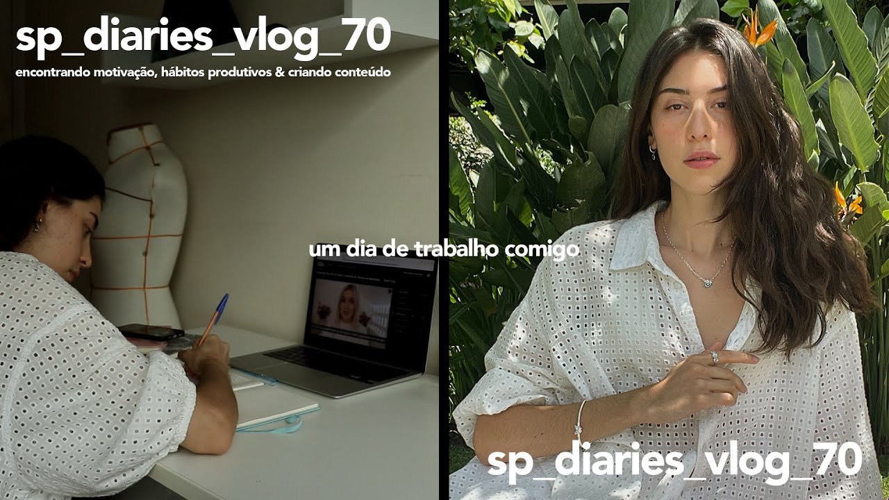 um dia comigo: encontrando motivação, construindo hábitos produtivos & criando conteúdo | sp_vlog_70