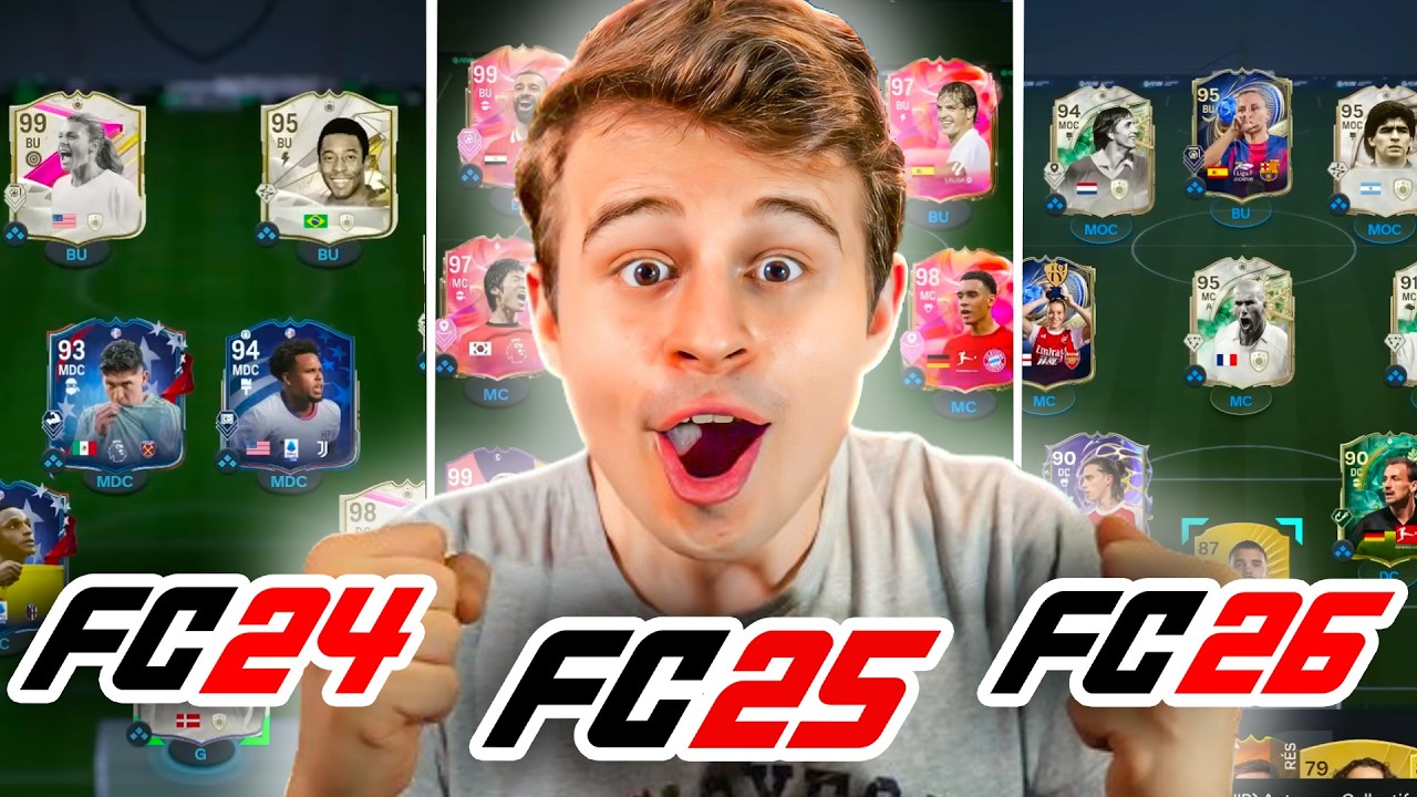 Quel jeu fais la MEILLEURE DRAFT? (FC24 vs FC25 vs FC26)