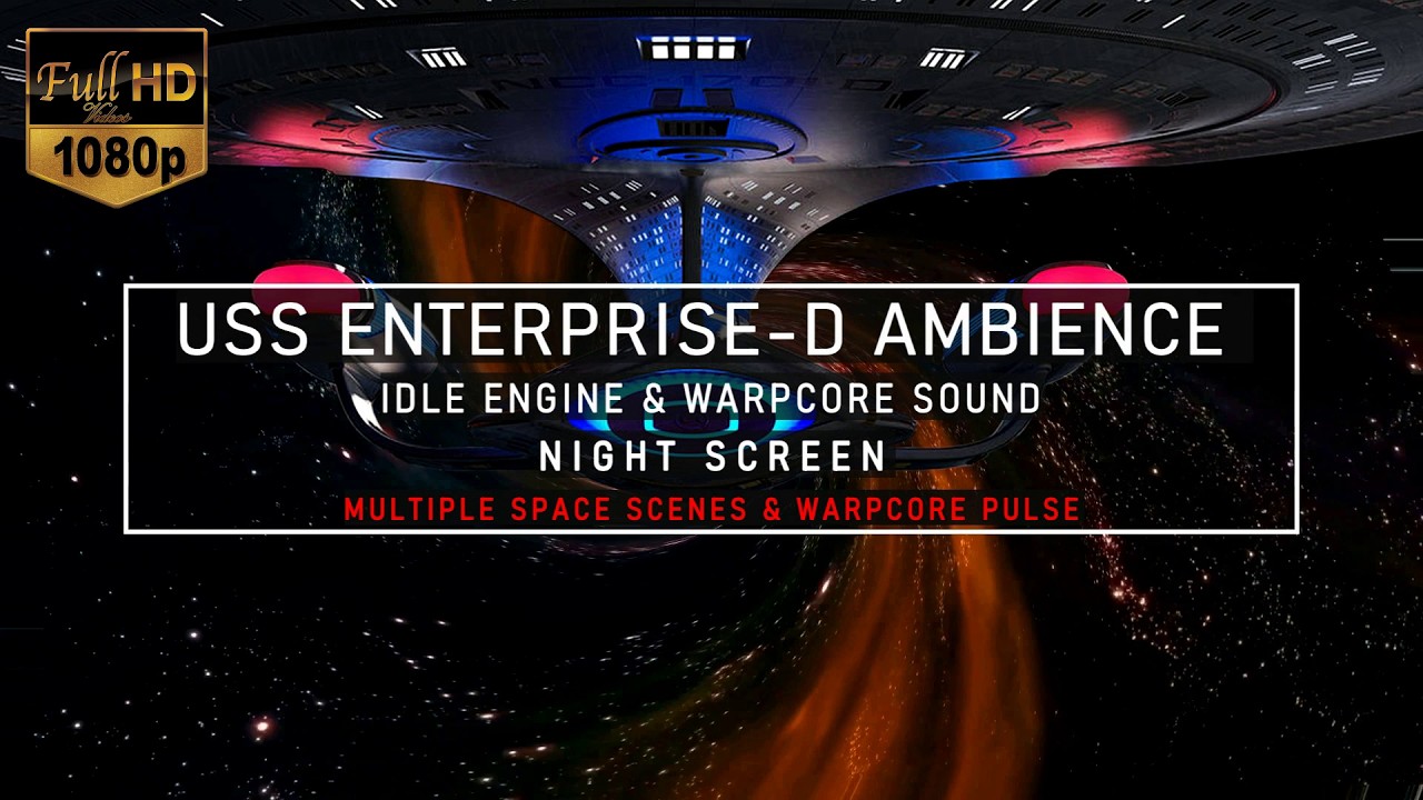 Star Trek Sleep Sounds | Enterprise-D | Star Trek TNG | White Noise | ASMR, Sleep