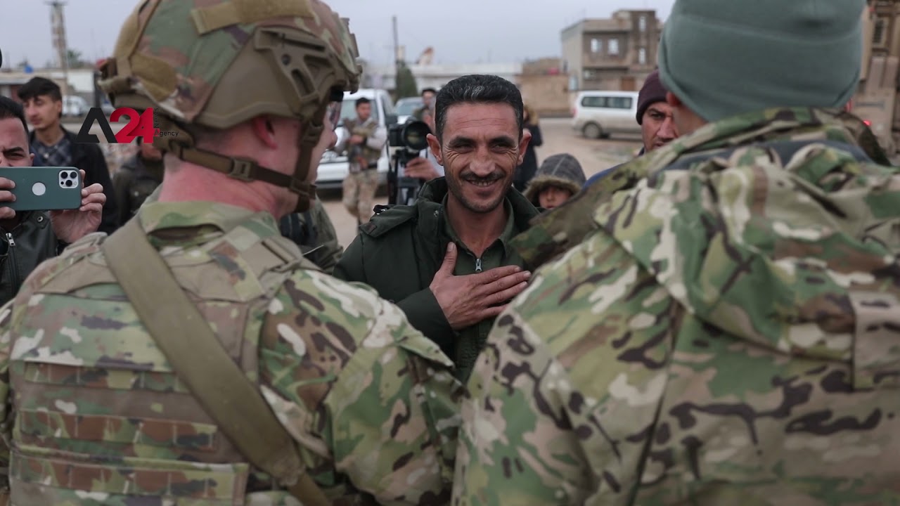 Syria- US Military Forces Patrol Qamishli