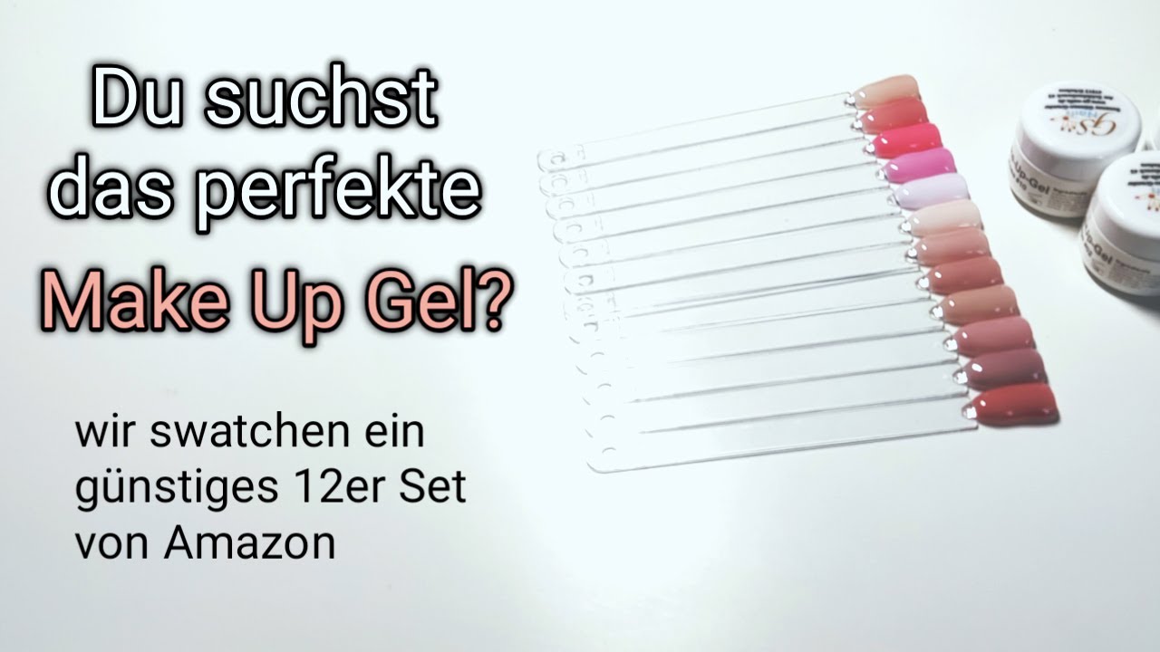 Du suchst das perfekte Make Up Gel?  Wir swatchen ein günstiges 12er Set von Amazon