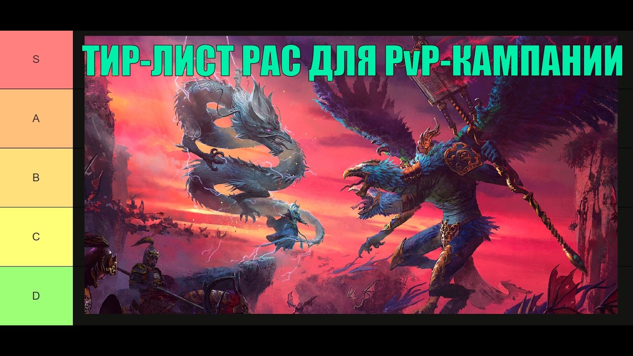 Тир-лист рас для PvP-кампании Total War: Warhammer 3 БЕЗ ВОДЫ