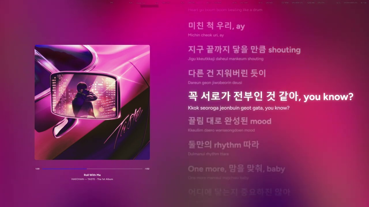 HAECHAN(해찬) - Roll With Me - Instrumental + Back Vocals (Karaoke)
