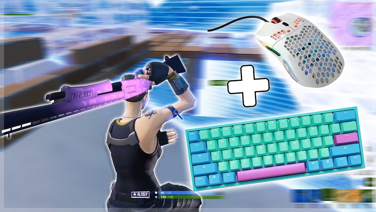 Chill keyboard + mouse sounds in Fortnite Arena! (Cherry mx Browns)