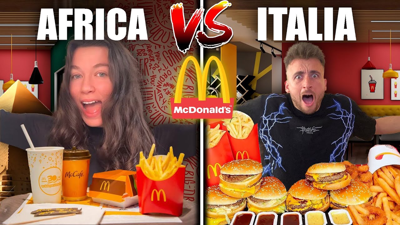 Mc Donald's AFRICANO VS ITALIANO! Qual è il MIGLIORE? w/Pierino PirlasV