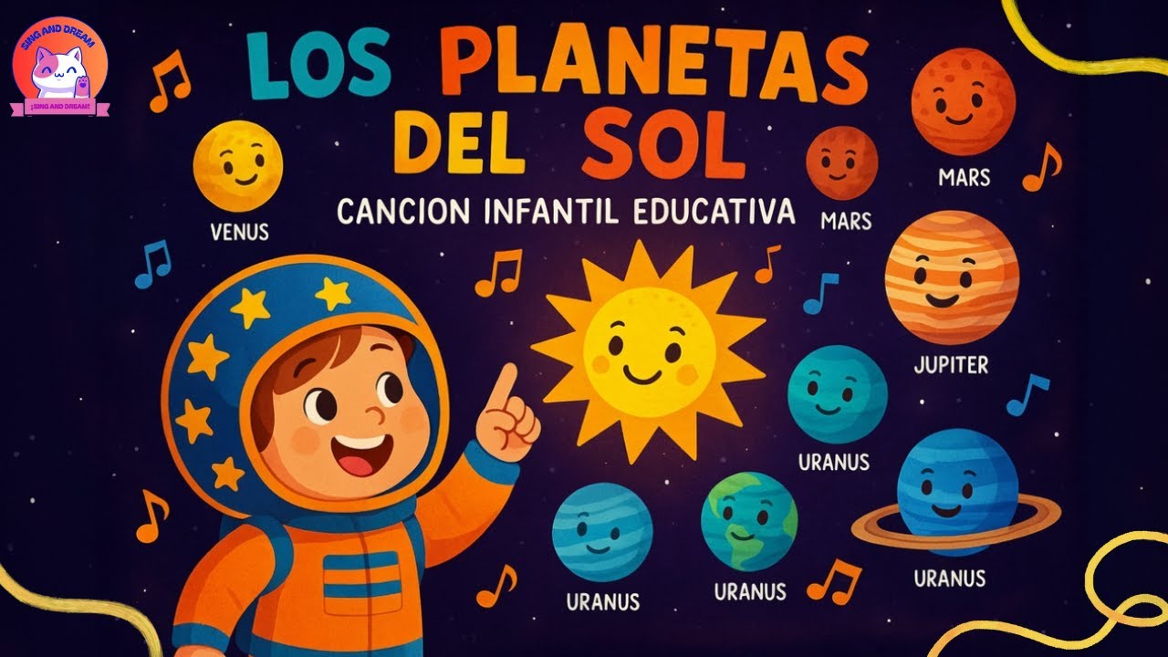 🎵 Los Planetas del Sol 🌞 | Canción Infantil Educativa | Aprende los 8 Planetas del Sistema Solar