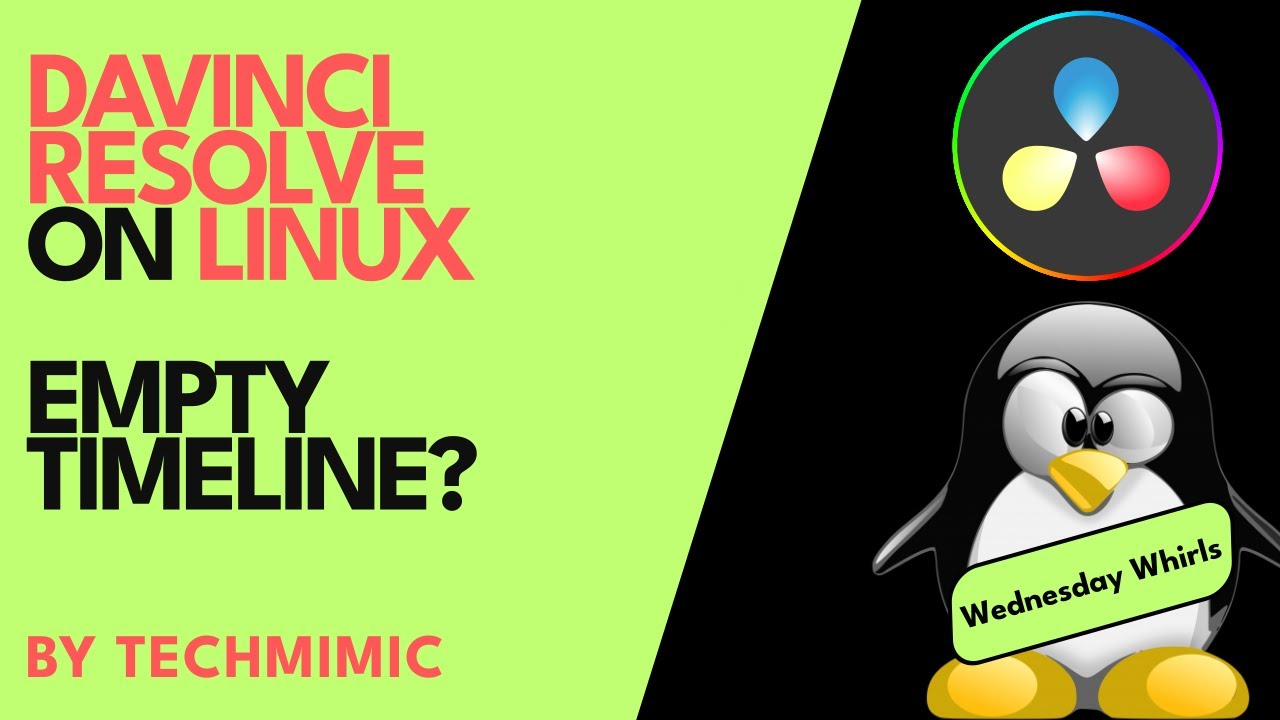 How to solve MISSING video in DAVINCI RESOLVE on LINUX (Empty or blank timeline)