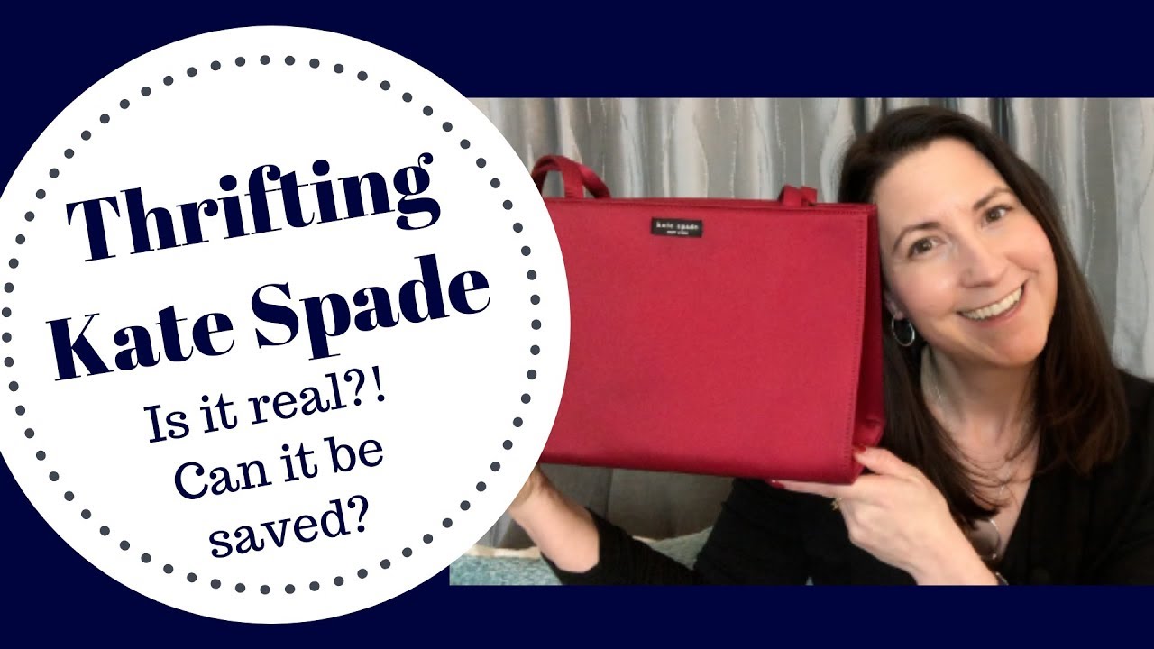 Designer Bag Thrift Haul | Kate Spade - Nylon Sam | Is this real and can it be saved?