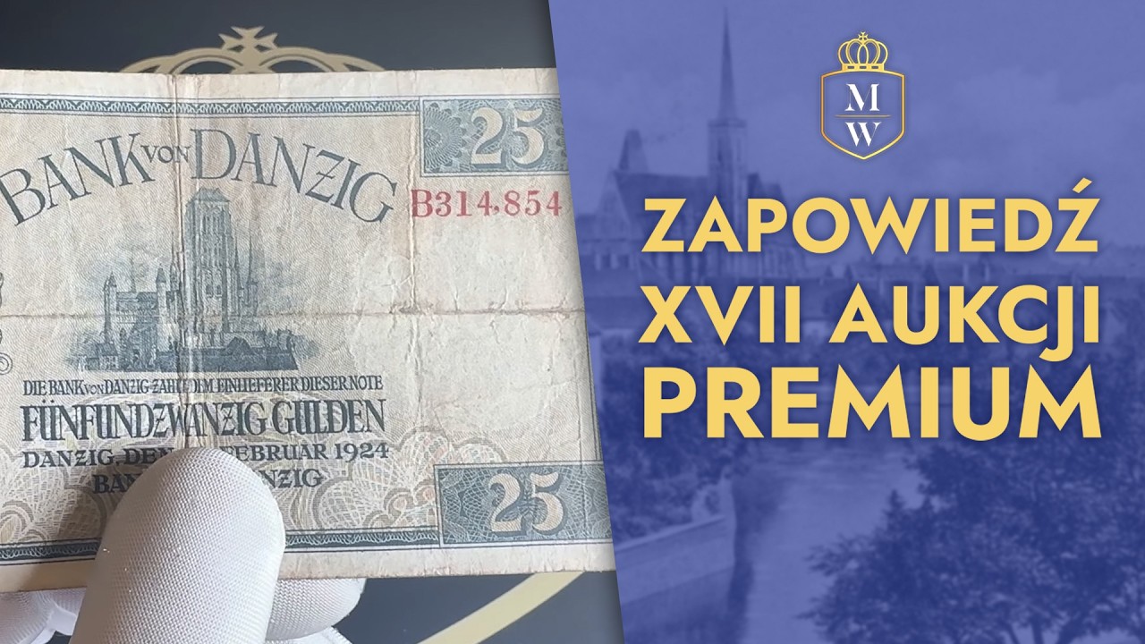 Banknot Wolnego Miasta Gdańska – 25 Guldenów 1924 Seria B