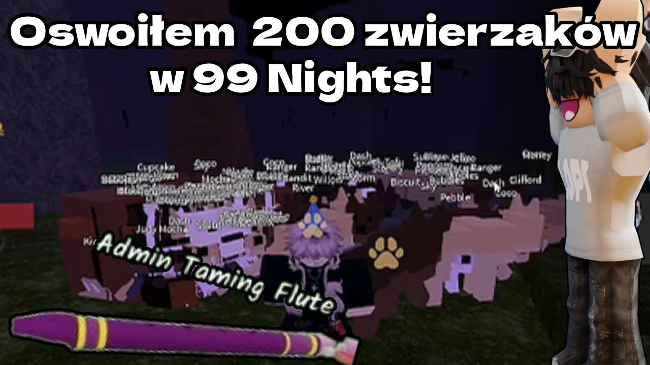 Oswoiłem  200 zwierzaków w 99 Nights in the forest! 🐺🐉🔥
