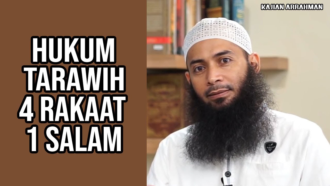 HUKUM SHALAT TARAWIH 4 RAKAAT DAN 1 SALAM - USTADZ SYAFIQ RIZA BASALAMAH