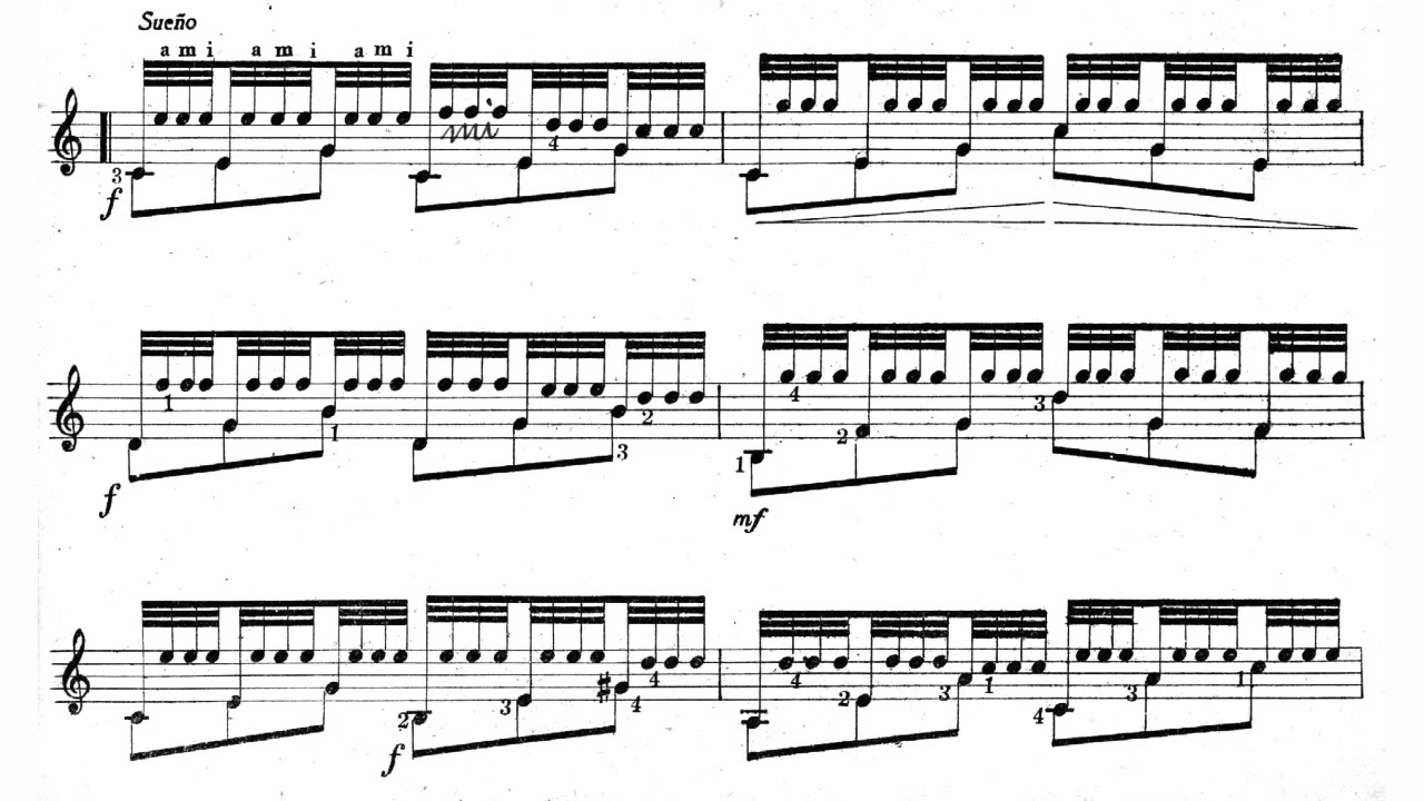 José Viñas - El Sueño (Reverie) for Guitar, IJV 28 [Score-Video]
