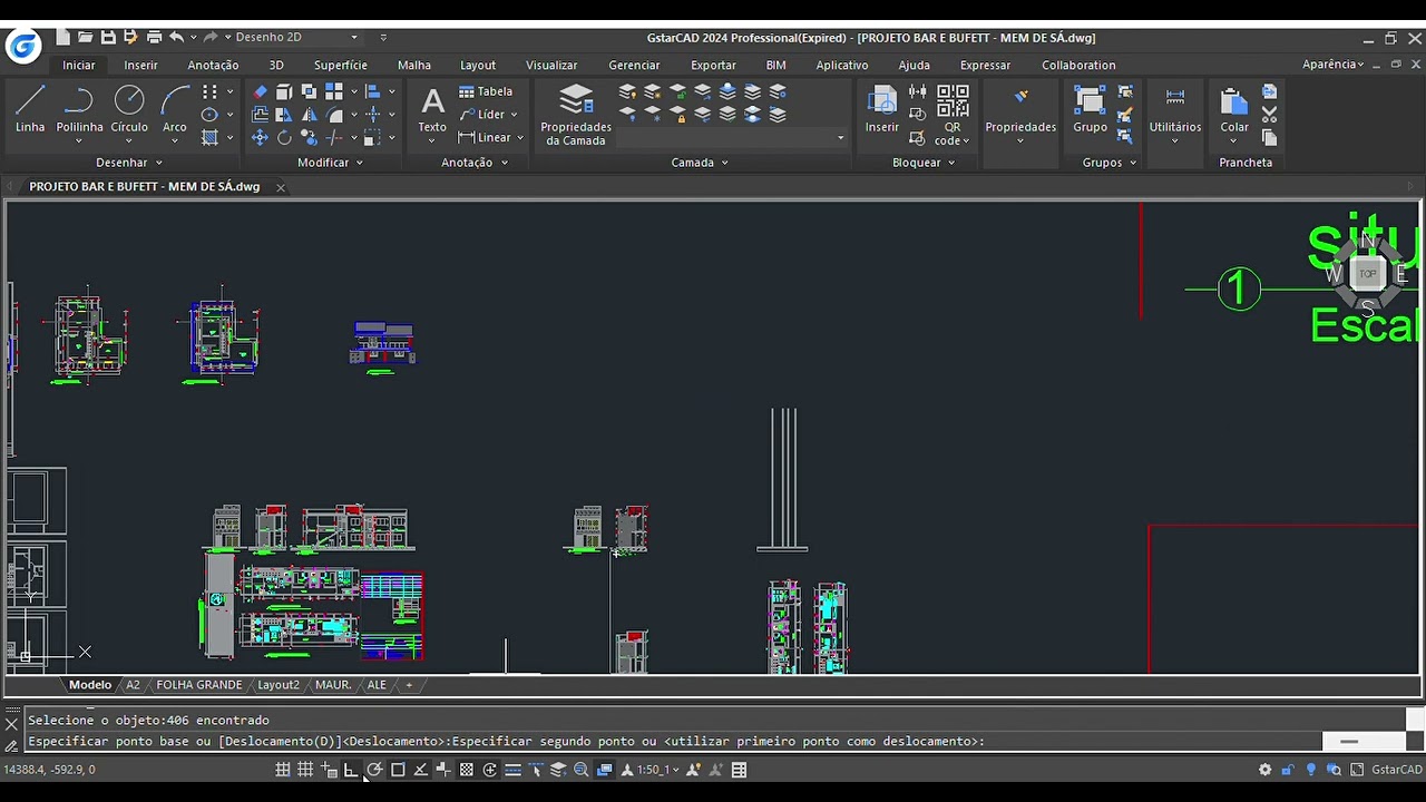 Curso AutoCad 2D - Aula Corte (Matrículas no privado)