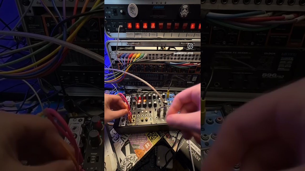 Studio Time. #analogvideo #animoscillator #videoartist #modularsynth