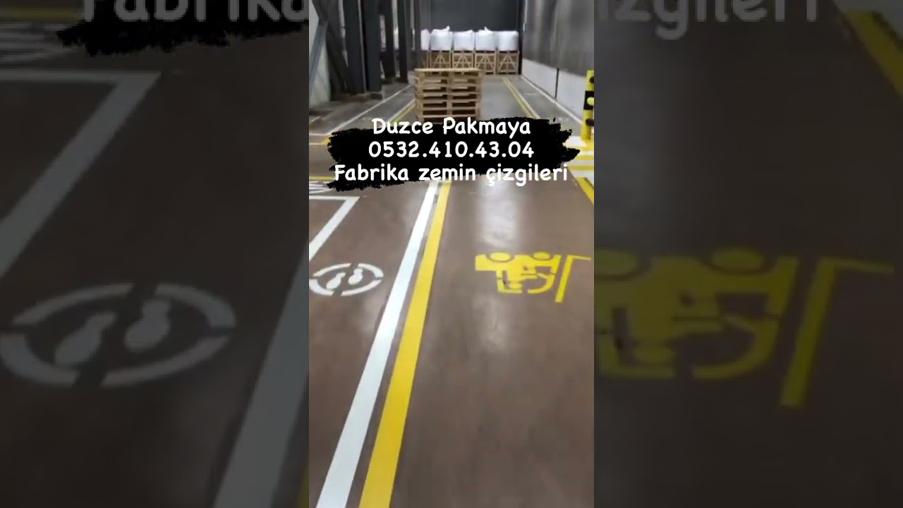 Bolu fabrika zemin çizgileri