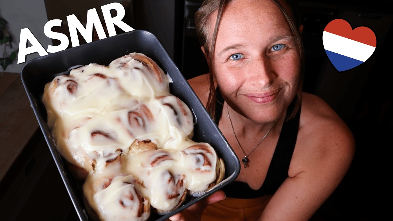 Kaneelbroodjes bakken op een regenachtige dag  🍪 Mijn eerste ASMR video (gefluister, voice over)