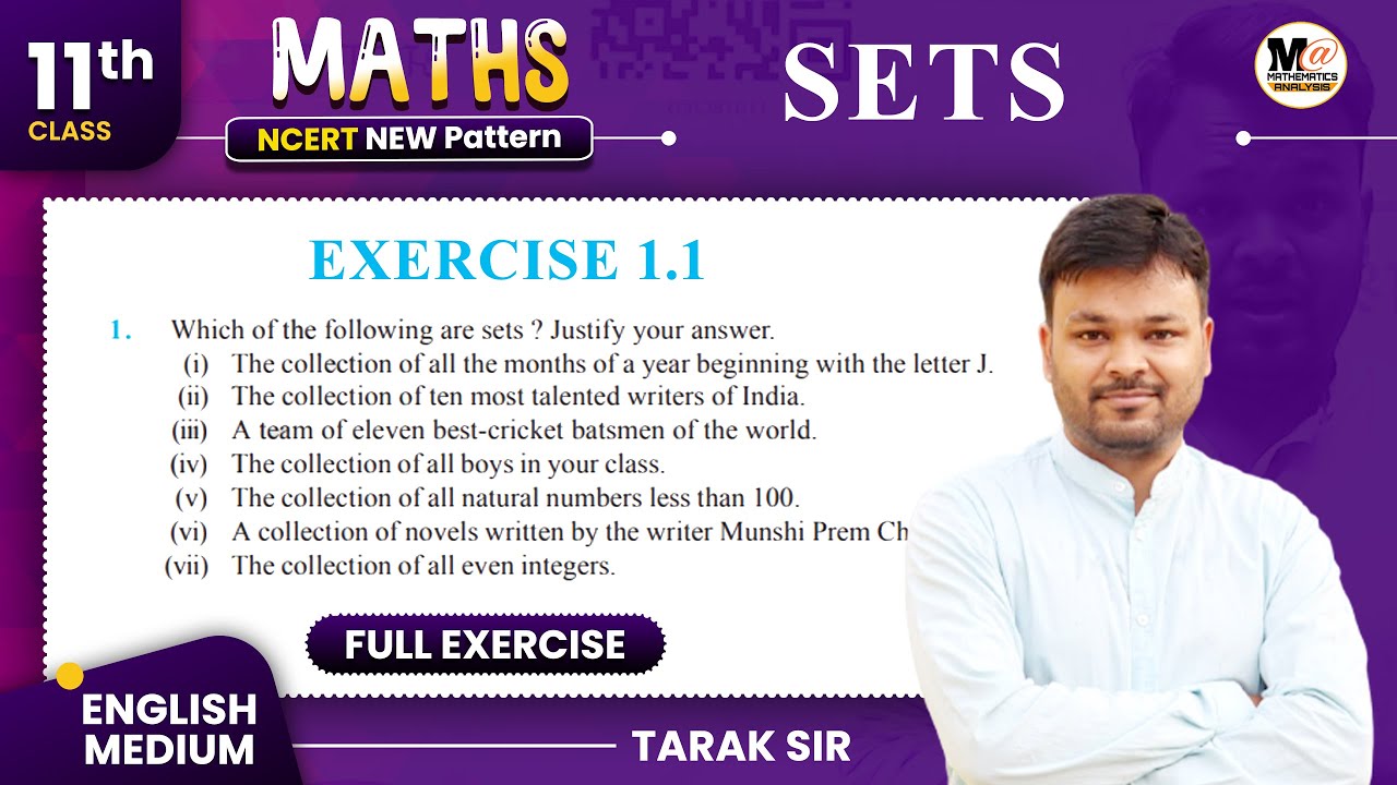 Class 11th Math EXERCISE 1.1 NCERT SOLUTION | CBSE | Chapter 1 SETS | ex 1.1 class 11