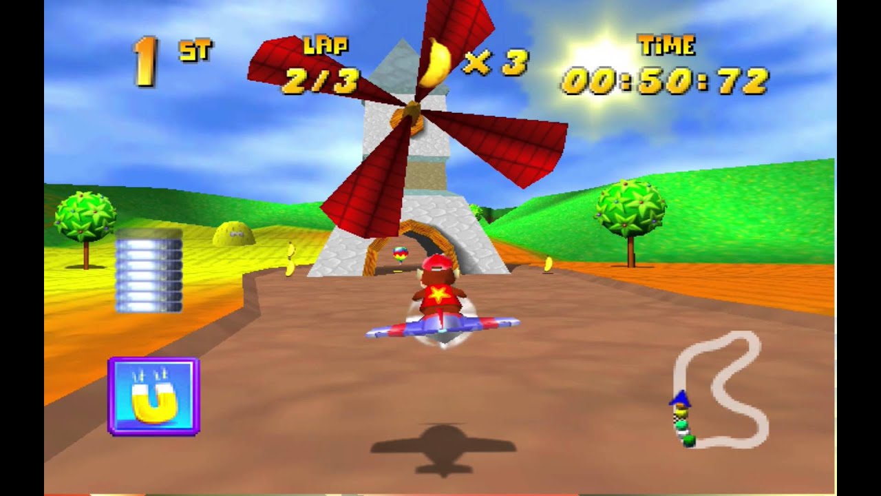 Diddy Kong Racing: Windmill Plains (Silver Coin Challenge) [1080 HD]