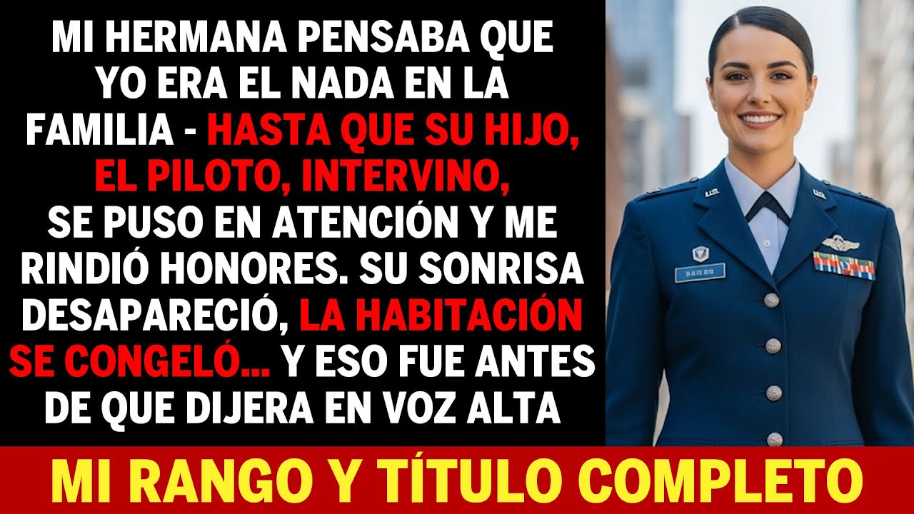 Mi Hermana Se Burló De Mí Frente A Todos — Luego Su Hijo, El Piloto, Salió Y Me Saludó