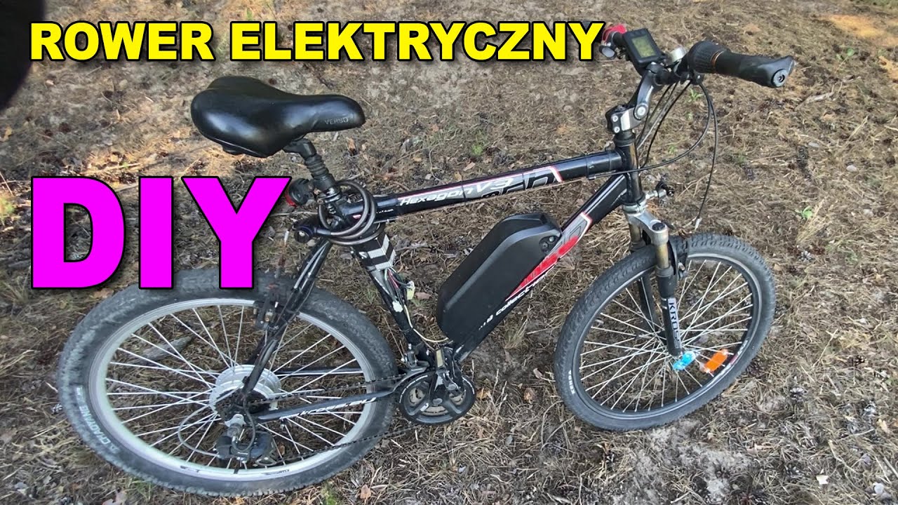 Rower elektryczny przerobiony z 