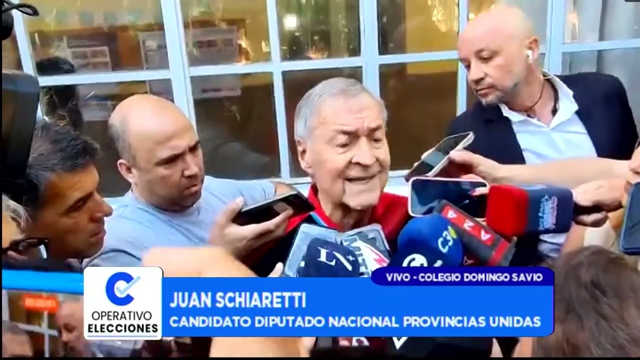 Elecciones Legislativas 2025: El voto de Juan Schiaretti