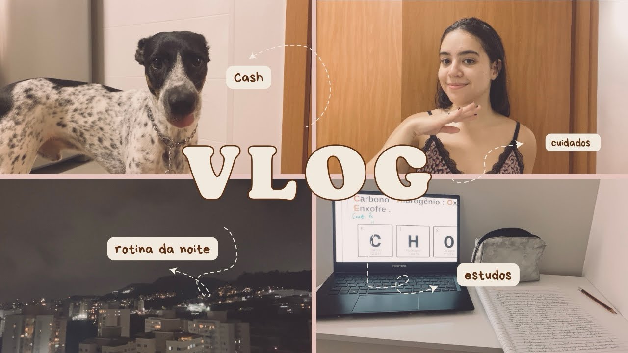 Night Routine | Estudos, Skincare & Passeio com Cash