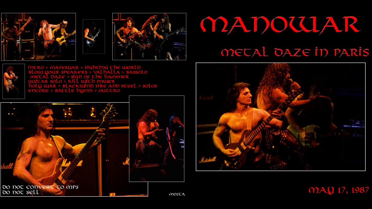 MANOWAR – Fighting The World Live 1987  – PARIS, 1987-05-17