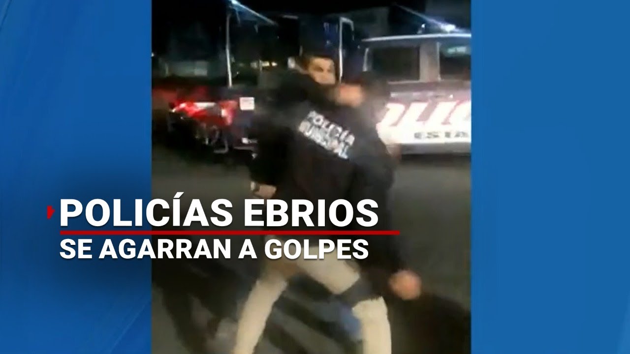 Policías chocan y golpean a civiles... ¡Estaban borrachos!