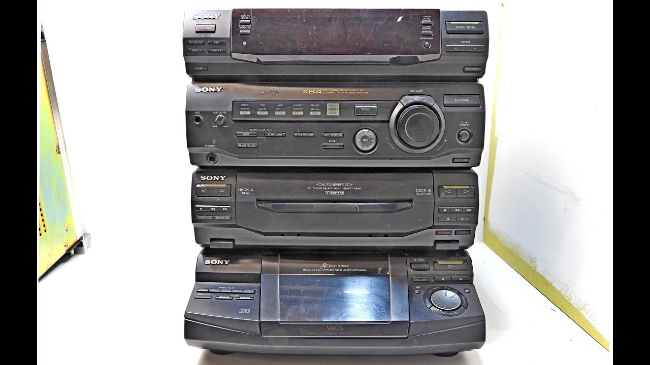 Sony HCD-XB4 Stereo System Cassette Deck Resurrection