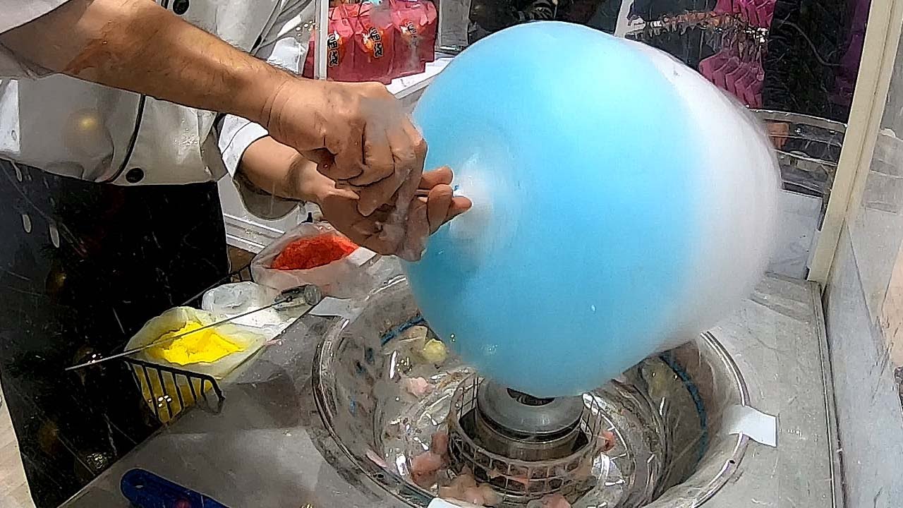 Taiwanese Street Food - COTTON CANDY ART Bear, Rabbit,  Chick/造型棉花糖