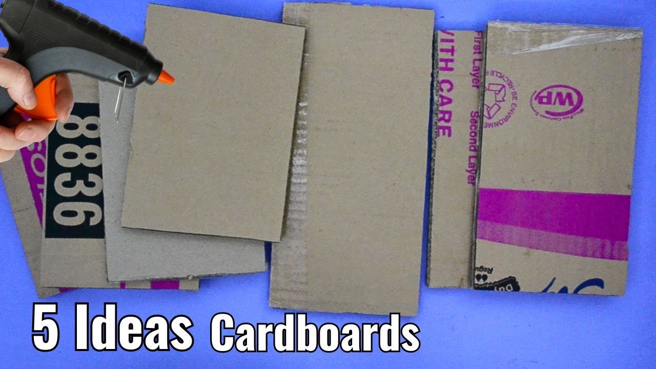 I used cardboards to recycle and make it useful again, it might be useful for you too!