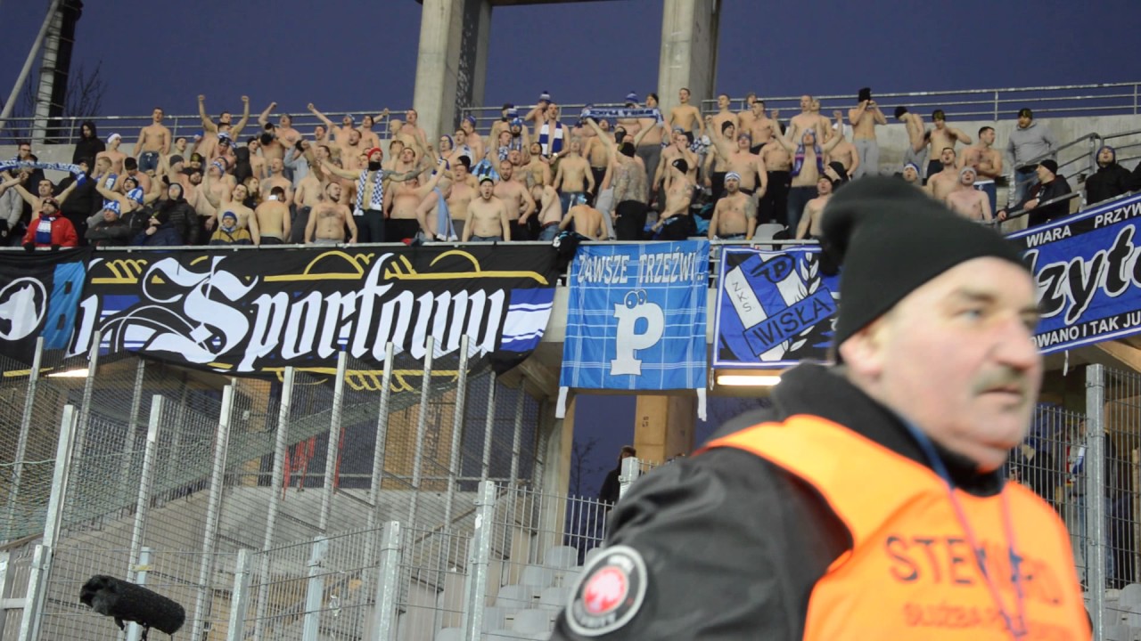 Korona Kielce - Wisła Płock (18-02-2017) kibice Wisły