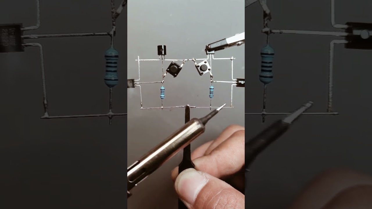 The positive and negative directions of the motor made of S8050 and S8550 transistors  #viralvideo