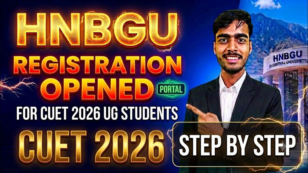 HNBGU REGISTRATION STEP BY STEP FULL PROCESS CUET UG 2026 27