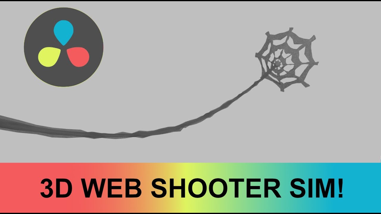 Spider-Man Web Shooter VFX in Davinci Resolve / Blender Part 1: Blender Simulation
