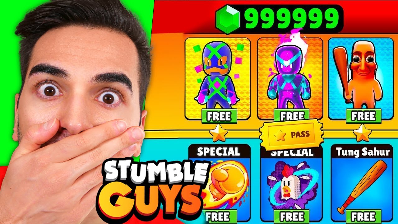 TUTTO IL PASS SEGRETO DI STUMBLE GUYS!!