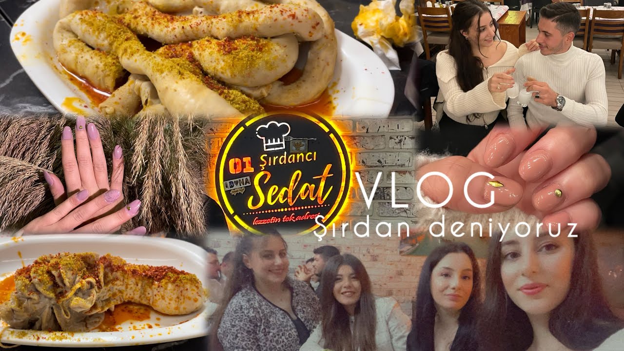 VLOG | Protez tırnak ve kalıcı oje yapıyoruz | Şırdan deniyoruz | Güzel bahçede bir restauranta gi..