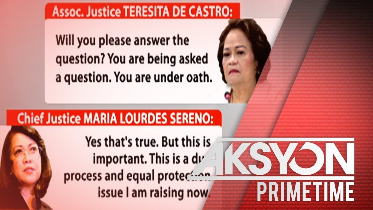 CJ Sereno vs. Assoc. Justice de Castro