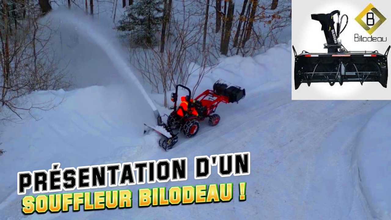 Tracteur compact! Présentation de mon souffleur Bilodeau.