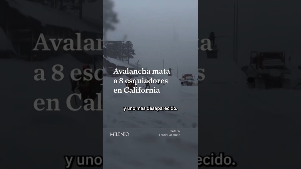 Avalancha en California deja 8 muertos y un desaparecido en Sierra Nevada