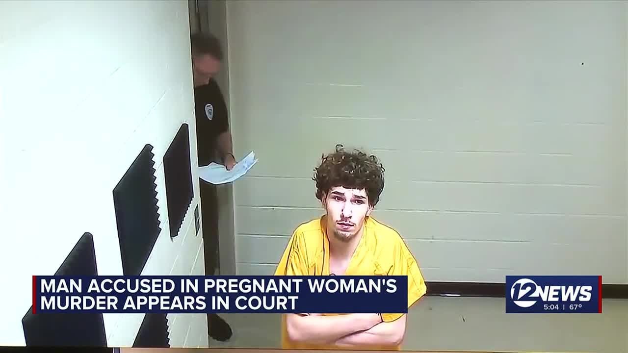 Man accused in pregnant woman's murder appears in court