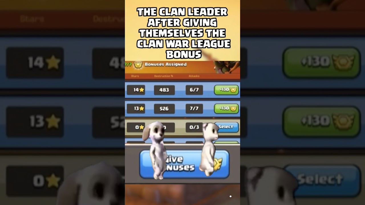 When you give yourself the bonus despite not doing a hit #shorts #clashofclans #coc #clanwarleague