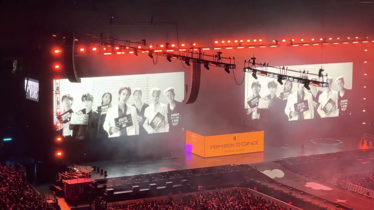 04152022 BTS Dynamite + Butter Music Videos at Allegiant Stadium in Las Vegas Day 3