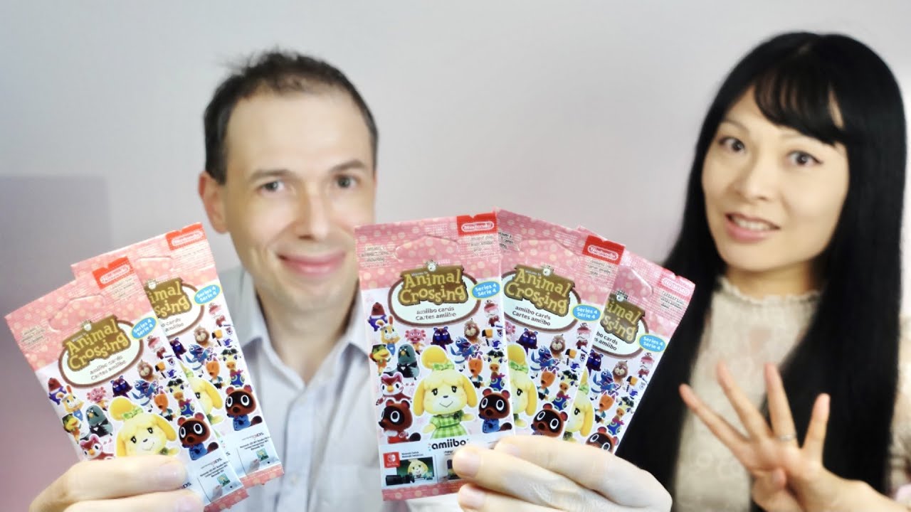 Ouverture Cartes amiibo Animal Crossing Cadeaux d'été Série 4 & rangement dans l'album Collection