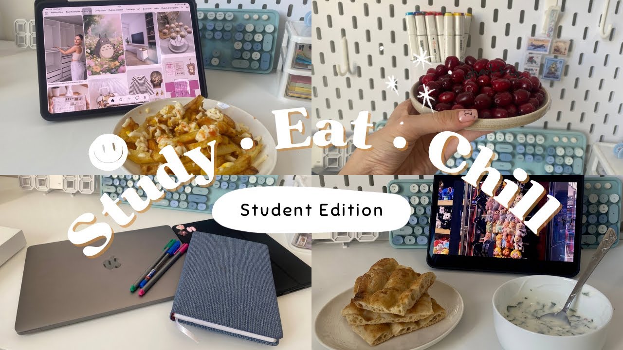 📚 Study & Snack Vlog 🍟🧀 Productive Day with Radiology + Traditional Iranian Lunch 🌿✨