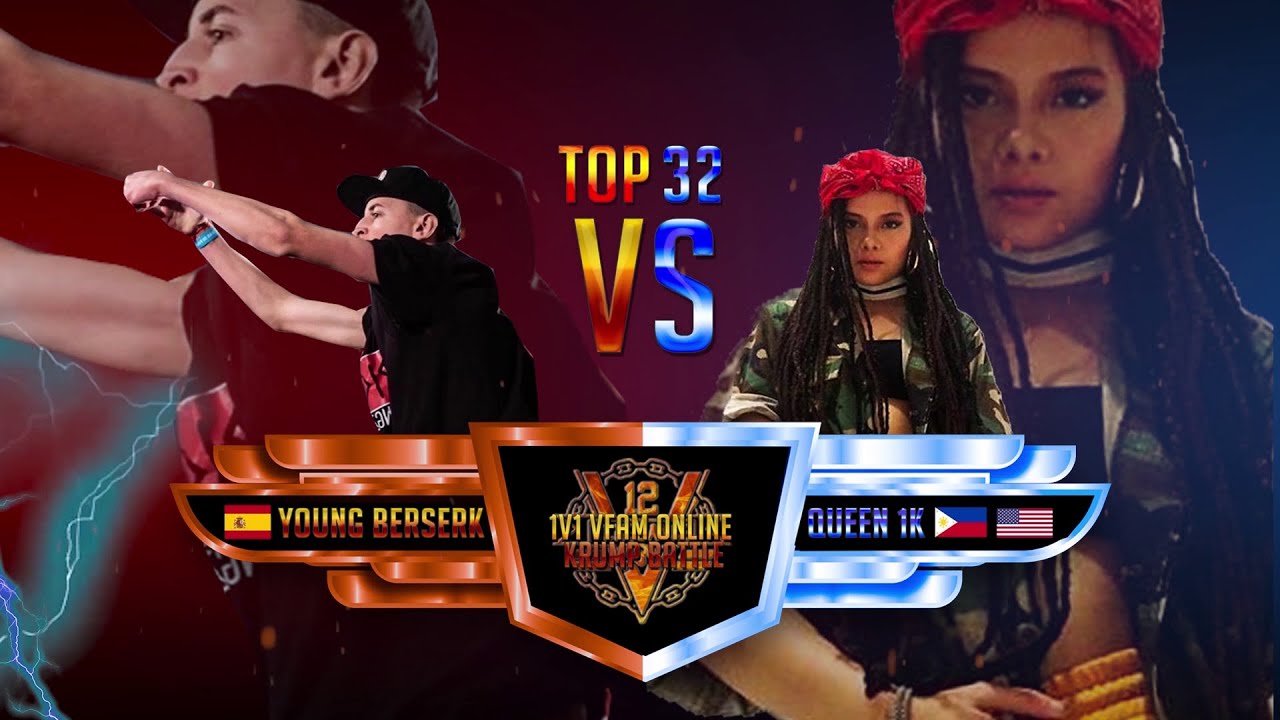 Young Berserk VS Queen 1K  | Top 32 | VFAM Online Krump Tournament