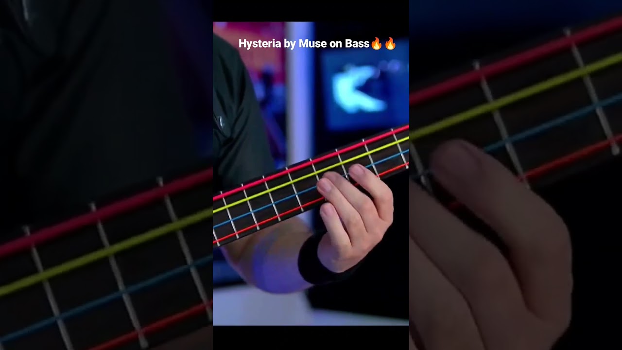 #hysteria by #muse on #bass - livestream at #twitch 🎶